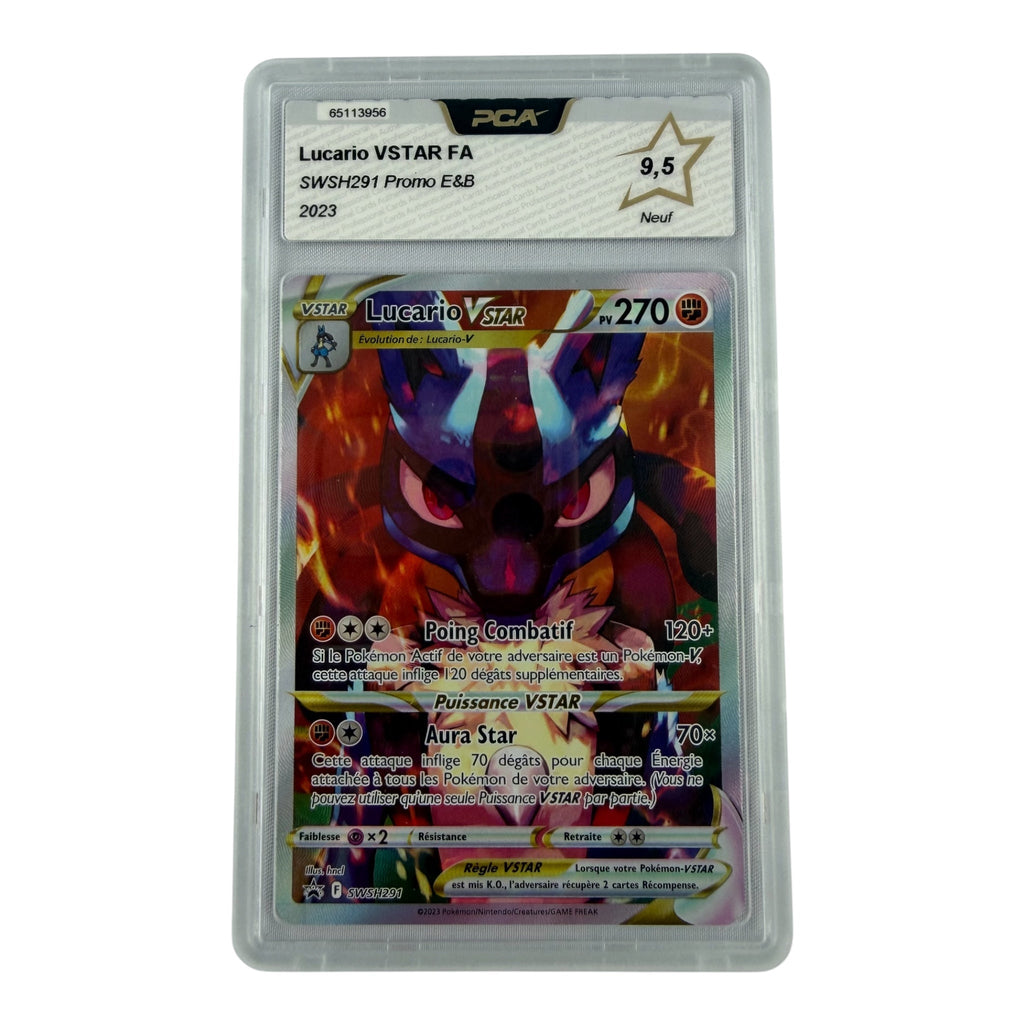 Carte Pokémon gradée Lucario Vstar SWSH291 PCA 9.5 – recto | Sneyzencorp