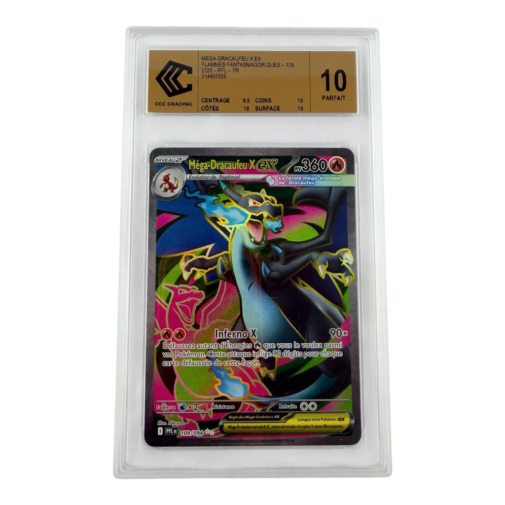 Méga-Dracaufeu X EX 109/094 – CCC 10 Gold Label - sneyzencorp