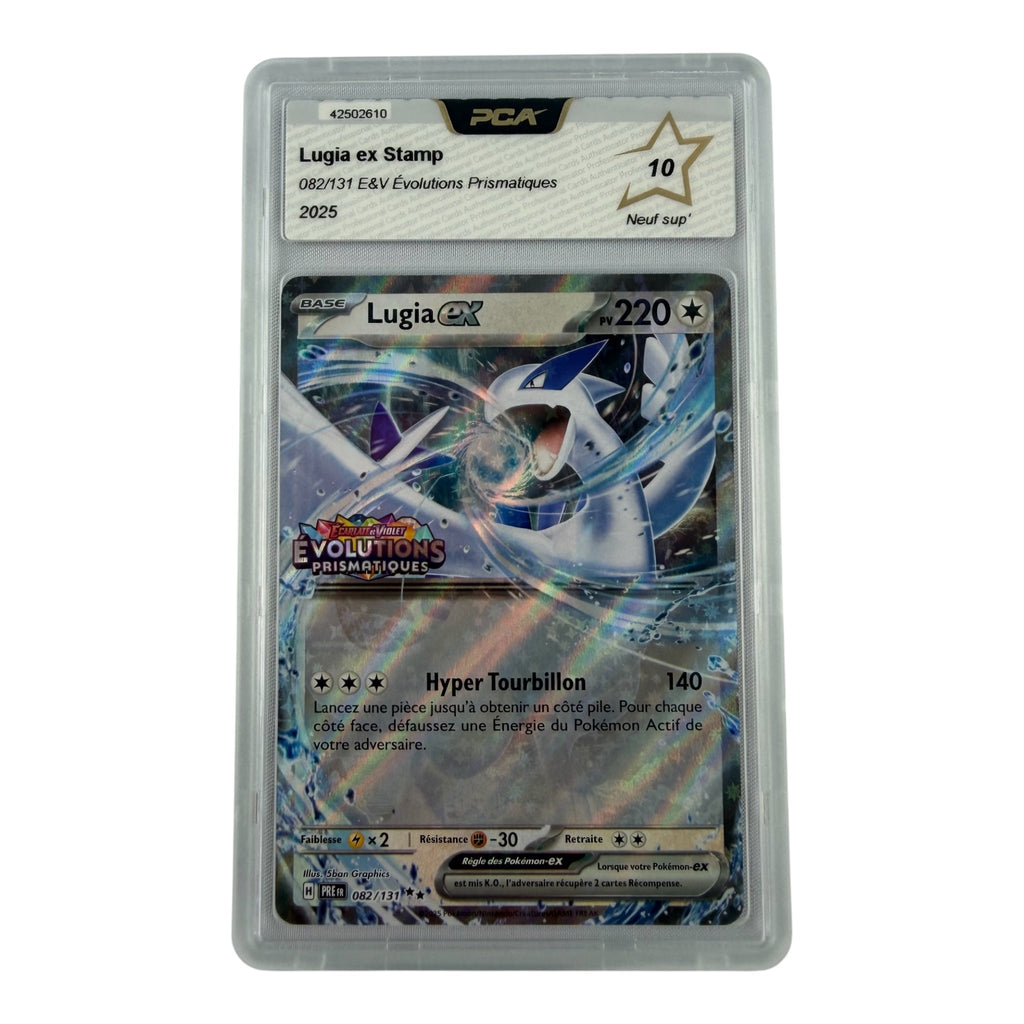 Carte Pokémon gradée Lugia Ex Stamp 082/131 PCA 10 – recto | Sneyzencorp