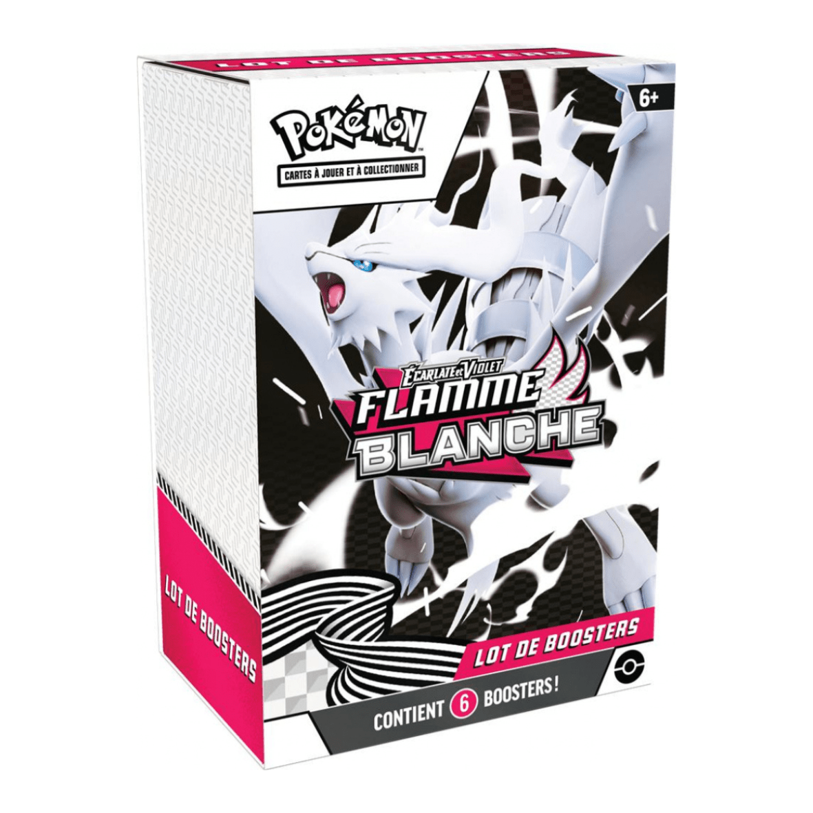 Bundle Pokémon EV10.5 Flamme Blanche avec 6 boosters neufs et scellés, produit à collectionner sur Sneyzencorp.com