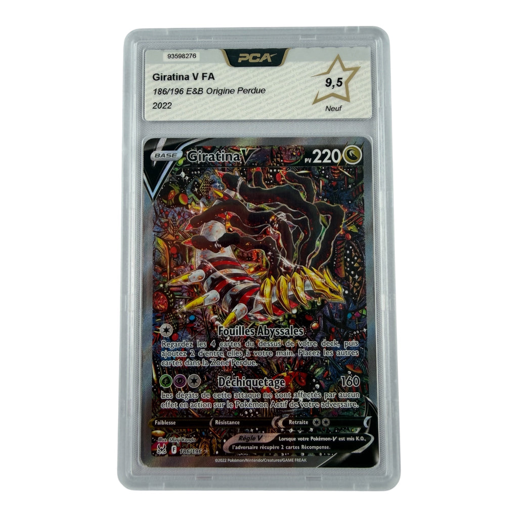 Carte Pokémon gradée Giratina V 186/196 PCA 9.5 – recto | Sneyzencorp