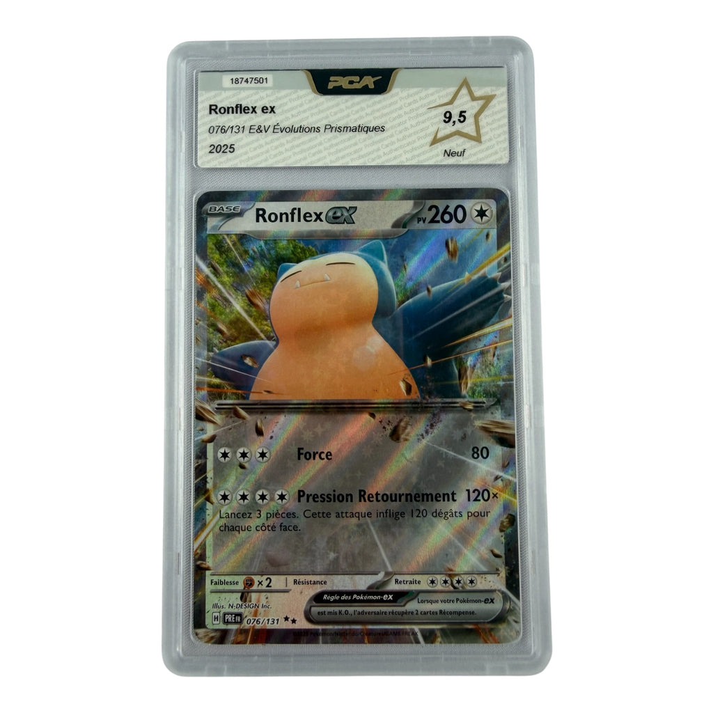 Carte Pokémon gradée Ronflex Ex 076/131 PCA 9.5 – recto | Sneyzencorp