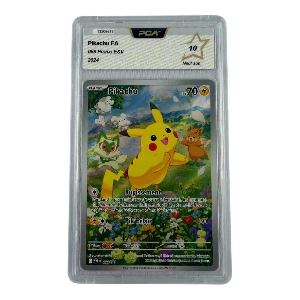 Carte Pokémon gradée Pikachu 088 PCA 10 – recto | Sneyzencorp