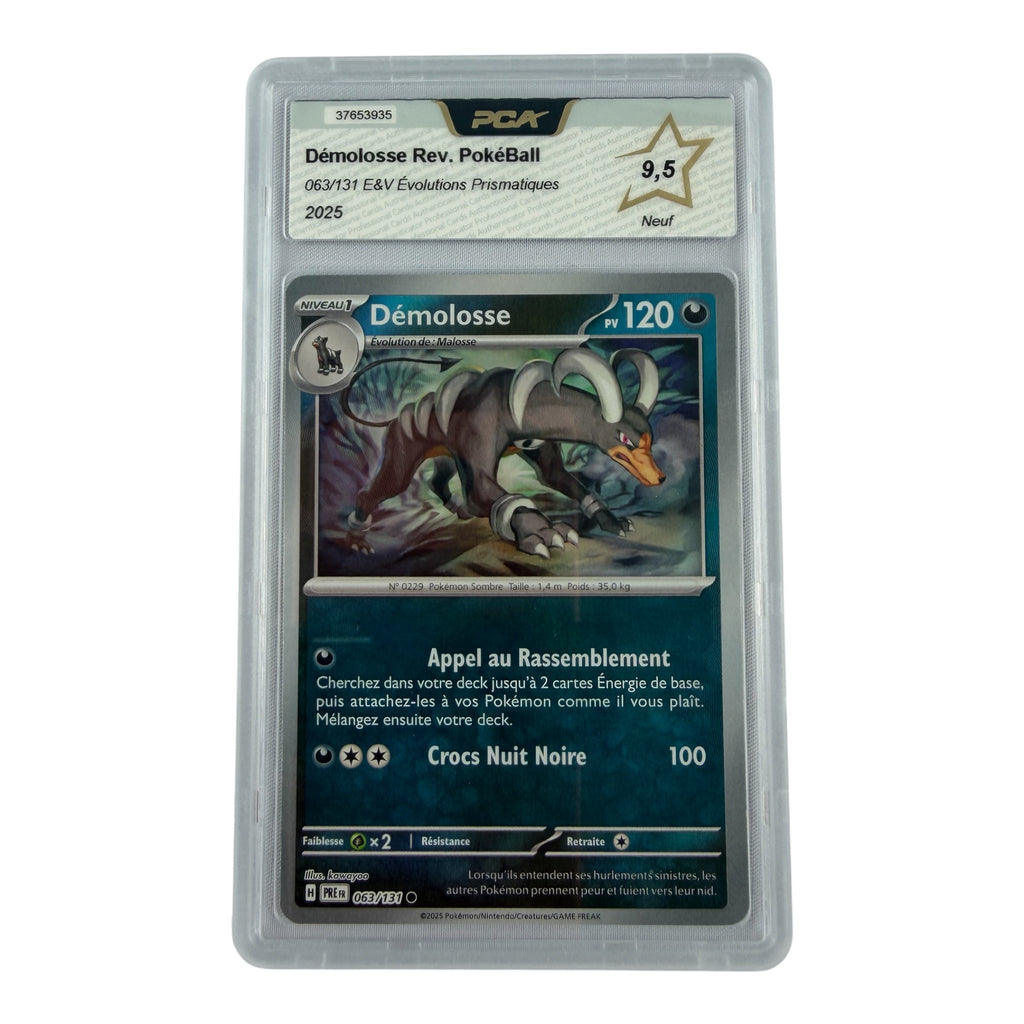 Carte Pokémon gradée Démolosse Pokeball 063/131 PCA 9.5 – recto | Sneyzencorp