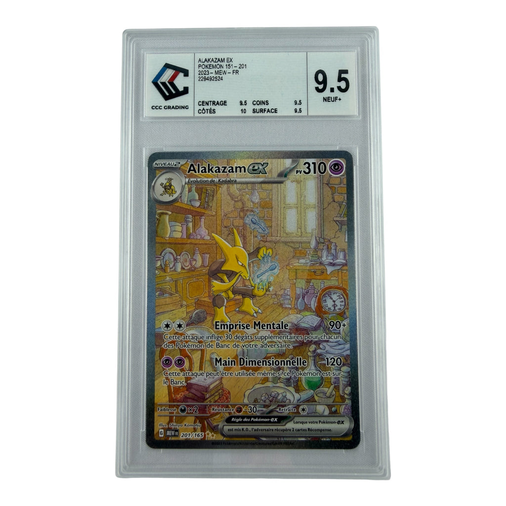 Carte Pokémon gradée Alakazam Ex 201/165 CCC 9.5 – recto | Sneyzencorp